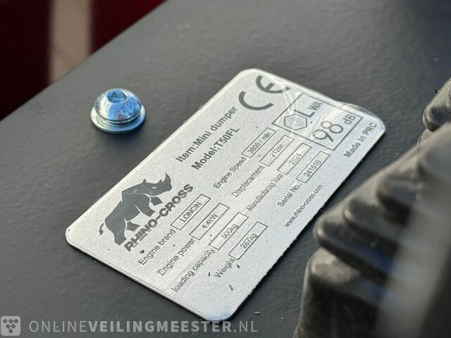 Ride-on dumper rhino-cross - afbeelding 10 van  10