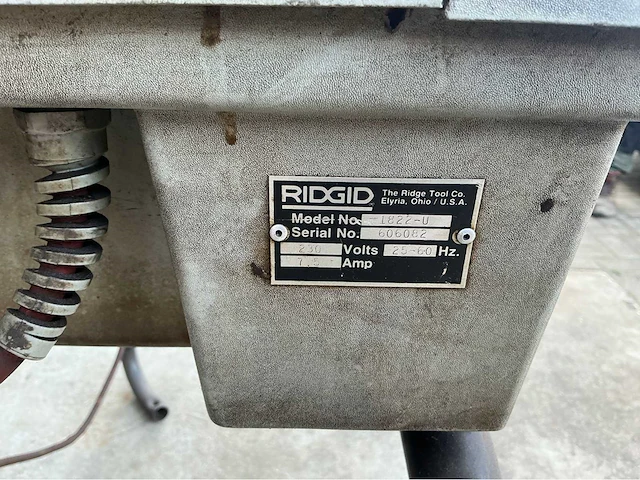 Ridgid 1822 u draadsnijmachine - afbeelding 10 van  14