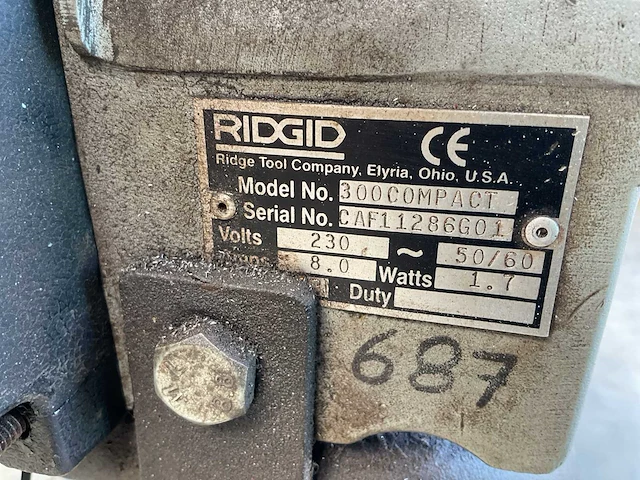 Ridgid 300 compact draadsnijmachine - afbeelding 2 van  10
