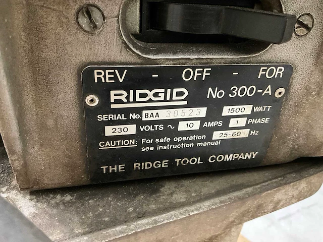 Ridgid 300a draadsnijmachine - afbeelding 8 van  8