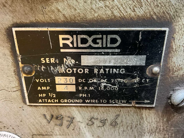 Ridgid 535 draadsnijmachine - afbeelding 6 van  14