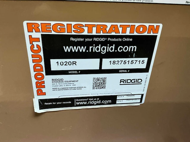 Ridgid monster 1020r opslagwagen - afbeelding 2 van  10