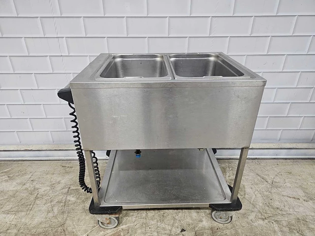Rieber - zua 2 - 2-delige rvs au-bain-marie wagen - afbeelding 1 van  5