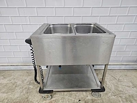 Rieber - zua 2 - 2-delige rvs au-bain-marie wagen - afbeelding 1 van  5