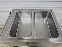 Rieber - zua 2 - 2-delige rvs au-bain-marie wagen - afbeelding 4 van  5