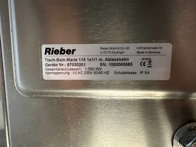 Rieber au-bain-marie - afbeelding 4 van  4