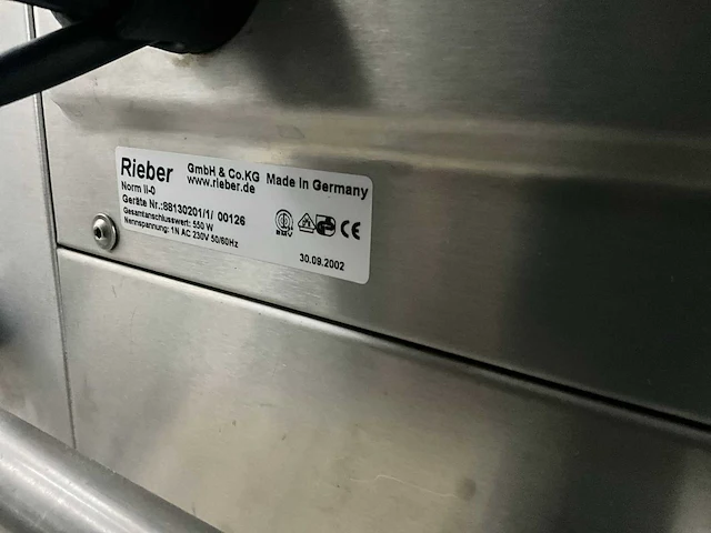 Rieber norm ii-0 warmhoudwagen - afbeelding 3 van  6