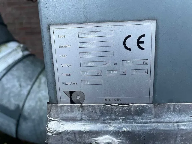Riedex - md-4500 - filterafzuiginstallatie - afbeelding 2 van  15