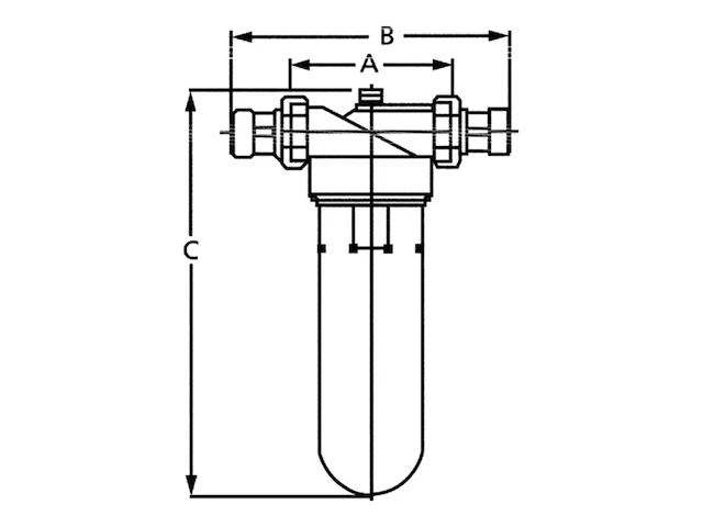 Riegler fijnfilter voor drinkwater - bavaria r 1 1/4 messing max 16 bar - afbeelding 2 van  2