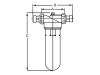 Riegler fijnfilter voor drinkwater - bavaria r 1 1/4 messing max 16 bar - afbeelding 2 van  2