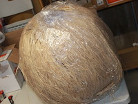 Rieten lampenkap met 2 hangers 1x - afbeelding 1 van  7