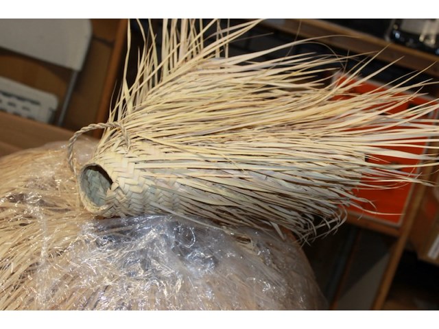 Rieten lampenkap met 2 hangers 1x - afbeelding 4 van  7