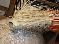 Rieten lampenkap met 2 hangers 1x - afbeelding 7 van  7