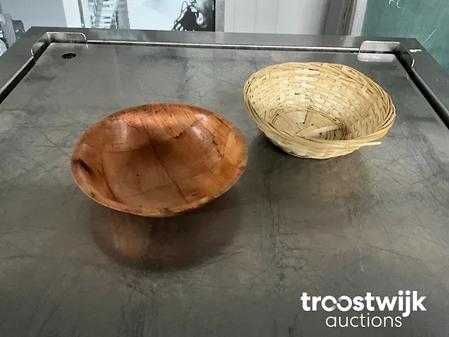 Rieten mandjes en schaaltjes - afbeelding 2 van  3