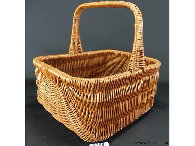 Rieten picknickmand - afbeelding 1 van  5