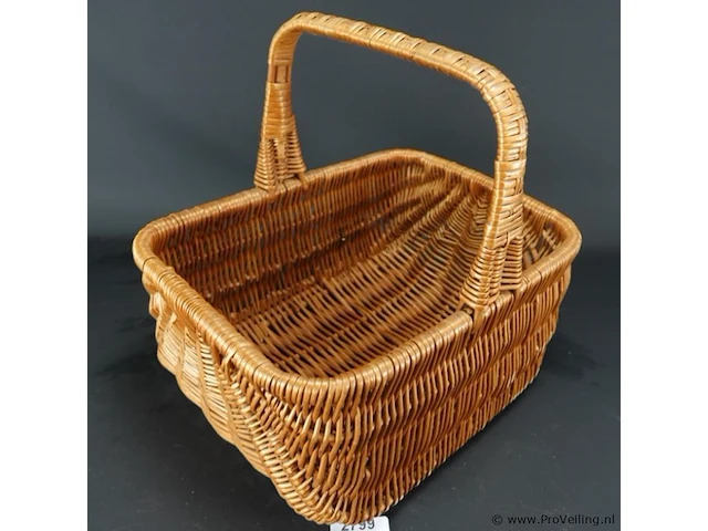 Rieten picknickmand - afbeelding 2 van  5