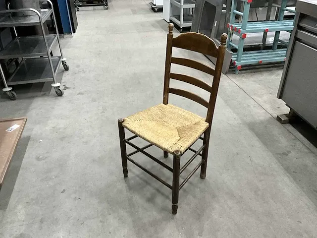 Rieten restaurantstoelen (4x) - afbeelding 1 van  5