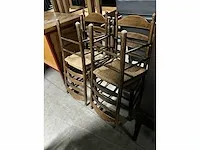 Rieten restaurantstoelen (4x) - afbeelding 5 van  5