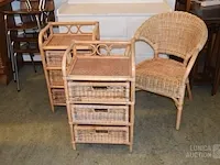Riet/rotan set - afbeelding 1 van  4