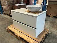 Riho avella badmeubel met waskom 90cm - afbeelding 1 van  5