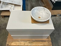 Riho avella badmeubel met waskom 90cm - afbeelding 2 van  5