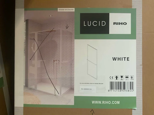 Riho lucid douchewand wit (10x) - afbeelding 5 van  5
