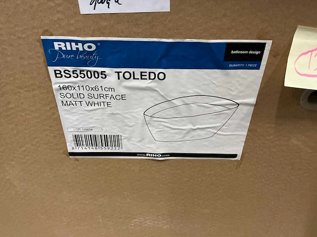 Riho toledo vrijstaand ligbad - afbeelding 3 van  5