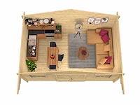 Rika - tuinhuis 44mm 5000x4100x2630mm onbehandeld - afbeelding 5 van  5