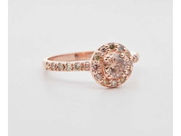 Ring 14 karaat diamant natuurlijk gekleurd 2,38g - afbeelding 1 van  7
