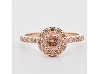 Ring 14 karaat diamant natuurlijk gekleurd 2,38g - afbeelding 2 van  7