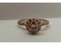 Ring 14 krt diamant natuurlijk gekleurd p, 2,38g - afbeelding 1 van  12