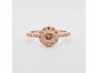 Ring 14 krt diamant natuurlijk gekleurd p, 2,38g - afbeelding 2 van  12