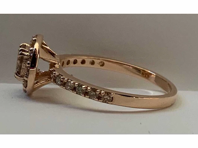 Ring 14 krt diamant natuurlijk gekleurd p, 2,38g - afbeelding 7 van  12