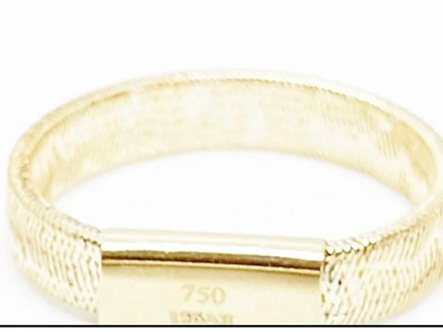 Ring 18 karaat geel goud 1,5 gram dikte 5,55 mm - afbeelding 1 van  5
