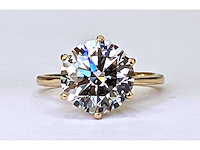 Ring 18 karaat geel gouden ring met diamant crt 5,21 - afbeelding 1 van  5