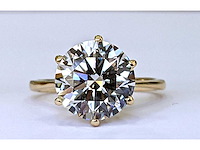 Ring 18 karaat geel gouden ring met diamant crt 5,21 - afbeelding 3 van  5