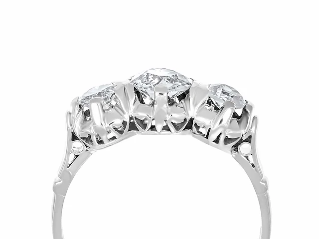 Ring 18 karaat wit goud 1,25 crt. diamant - afbeelding 4 van  9