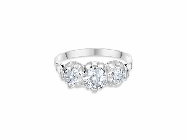 Ring 18 karaat wit goud 1,25 crt. diamant - afbeelding 6 van  9