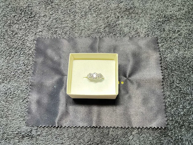 Ring 18 karaat wit goud 1,25 crt. diamant - afbeelding 8 van  9