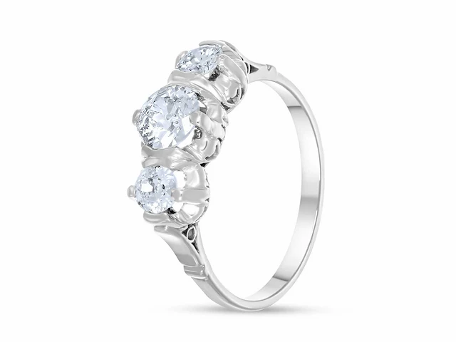 Ring 18 karaat wit goud 1,25 crt. diamant - afbeelding 9 van  9