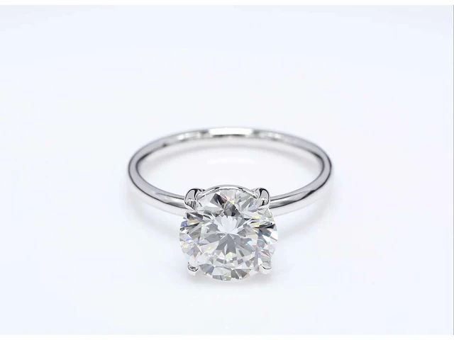 Ring 18 karaat wit goud 750 3,10 crt. diamant - afbeelding 9 van  11