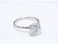 Ring 18 karaat wit goud 750 met 3,10 crt. diamant f-vs1 igi gecertificeerd - afbeelding 7 van  8