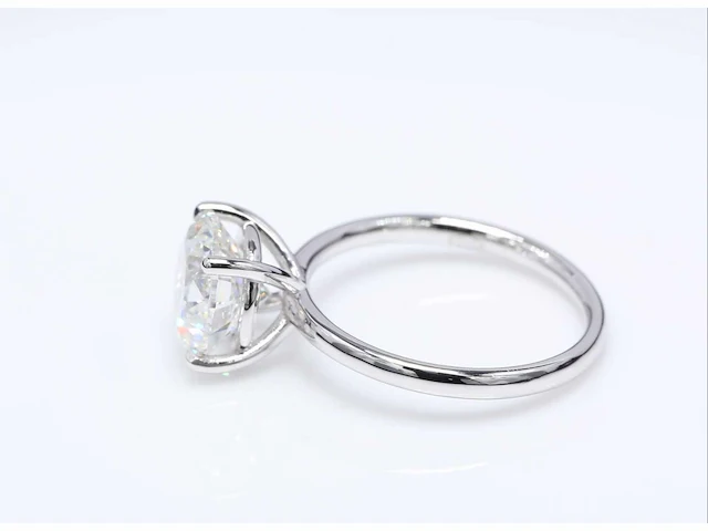 Ring 18 karaat wit goud 750 met 3,10 crt. diamant f-vs1 igi gecertificeerd - afbeelding 8 van  8