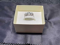 Ring 18 karaat wit goud met 1,25 crt. diamant naturel - afbeelding 1 van  9