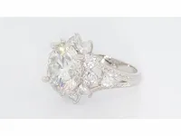 Ring 925 zilver moissanite (d/vvs1) 16.20 karaat - afbeelding 1 van  12