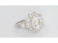 Ring 925 zilver moissanite (d/vvs1) 16.20 karaat - afbeelding 5 van  12