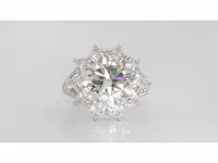 Ring 925 zilver moissanite (d/vvs1) 16.20 karaat - afbeelding 6 van  12