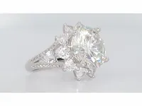 Ring 925 zilver moissanite (d/vvs1) 16.20 karaat - afbeelding 9 van  12