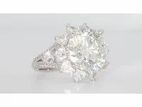Ring 925 zilver moissanite (d/vvs1) 16.20 karaat - afbeelding 10 van  12
