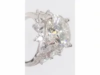 Ring 925 zilver moissanite (d/vvs1) 16.20 karaat - afbeelding 11 van  12